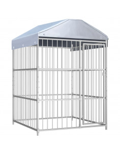 Canile da Esterno con Tetto 150x150x200 cm 2