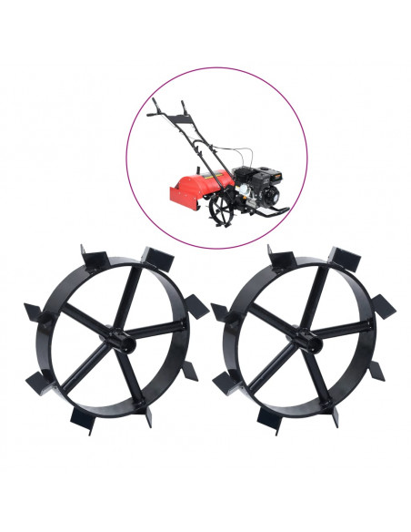 Ruote in Metallo per Motozappa a Benzina 6,5 HP 2 pz