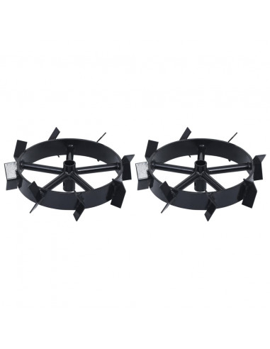 Ruote in Metallo per Motozappa a Benzina 6,5 HP 2 pz