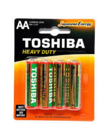 TOSHIBA PILE STILO ZINCO AA LR6R6KG 4PZ