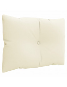 Cuscini per Pallet 3 pz Crema in Tessuto