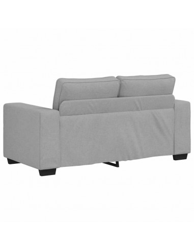 Divano a 2 Posti Grigio Nuvola 160x77x82 cm in Tessuto
