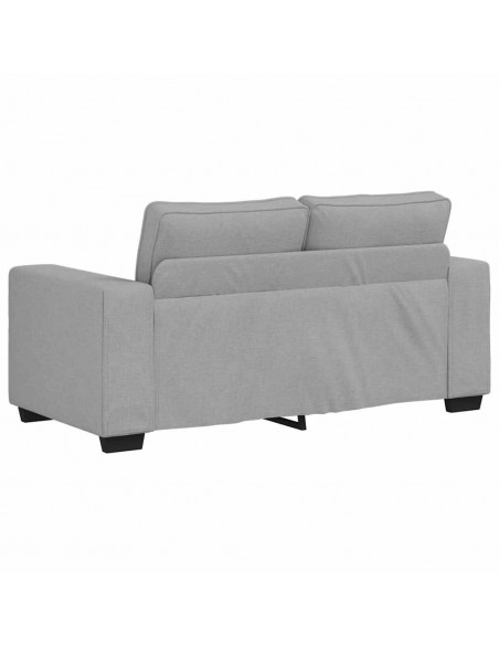 Divano a 2 Posti Grigio Nuvola 120 cm in Tessuto