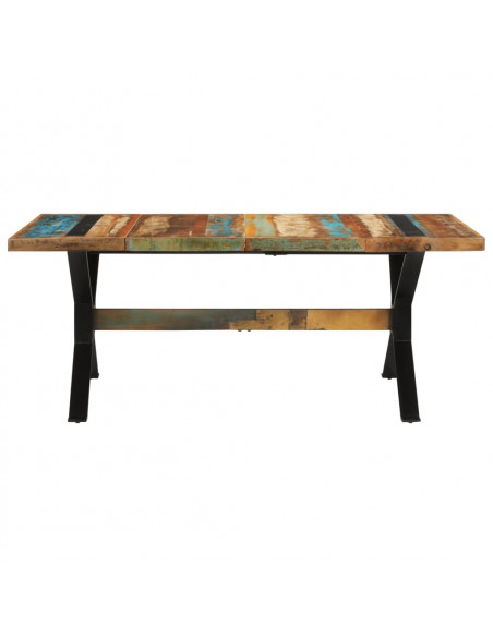 Tavolo da Pranzo 180x90x73 cm in Legno Massello di Recupero