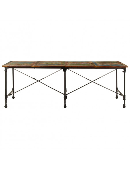 Tavolo da Pranzo 220x90x77 cm in Legno Massello di Recupero