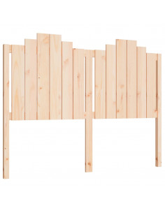 Testiera per Letto 146x4x100 cm in Legno Massello di Pino 2