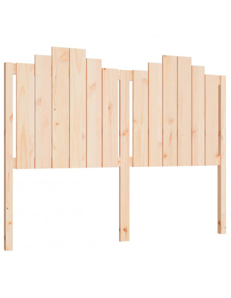 Testiera per Letto 146x4x100 cm in Legno Massello di Pino