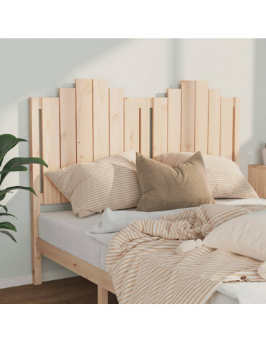 Testiera per Letto 146x4x100 cm in Legno Massello di Pino