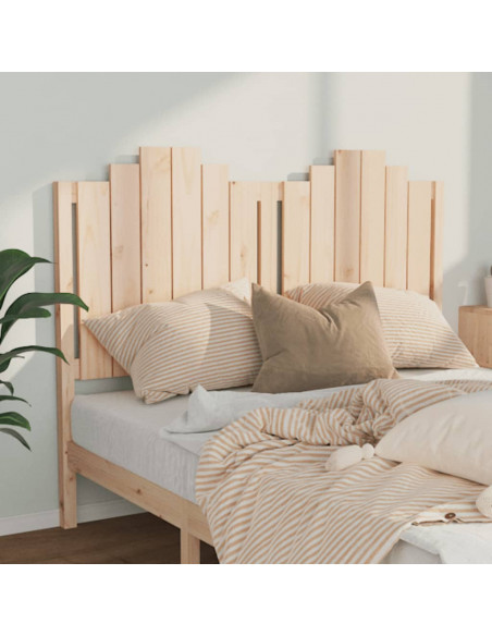 Testiera per Letto 146x4x100 cm in Legno Massello di Pino