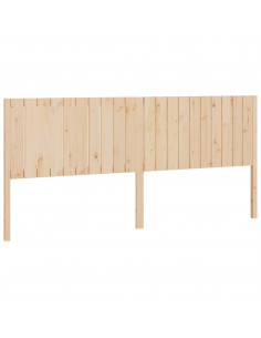 Testiera per Letto 205,5x4x100 cm in Legno Massello di Pino 2