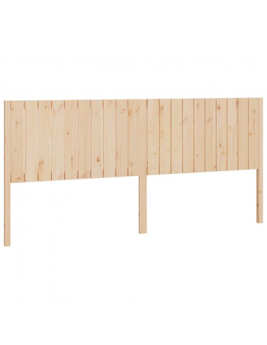 Testiera per Letto 205,5x4x100 cm in Legno Massello di Pino