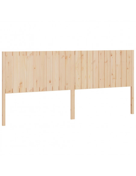 Testiera per Letto 205,5x4x100 cm in Legno Massello di Pino