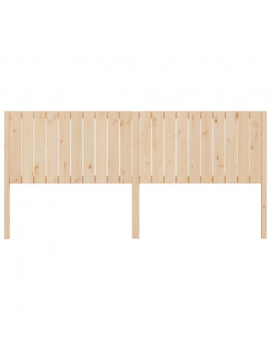 Testiera per Letto 205,5x4x100 cm in Legno Massello di Pino