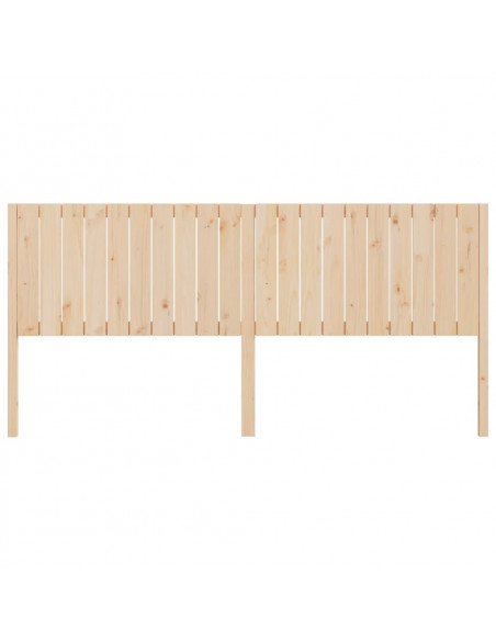Testiera per Letto 205,5x4x100 cm in Legno Massello di Pino