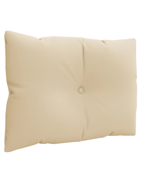 Cuscini per Pallet 3 pz Beige in Tessuto