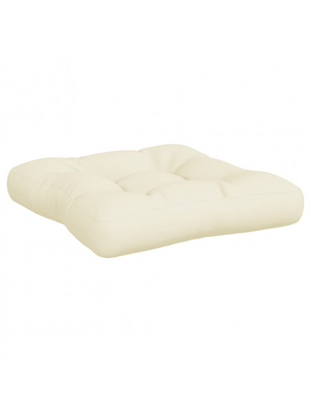 Cuscini per Pallet 3 pz Crema in Tessuto
