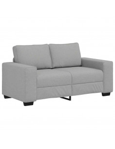 Divano a 2 Posti Grigio Nuvola 120 cm in Tessuto 2