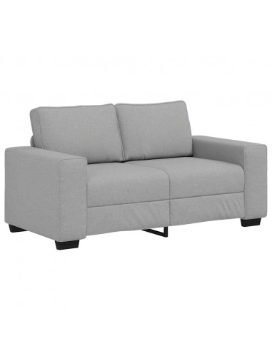 Divano a 2 Posti Grigio Nuvola 120 cm in Tessuto