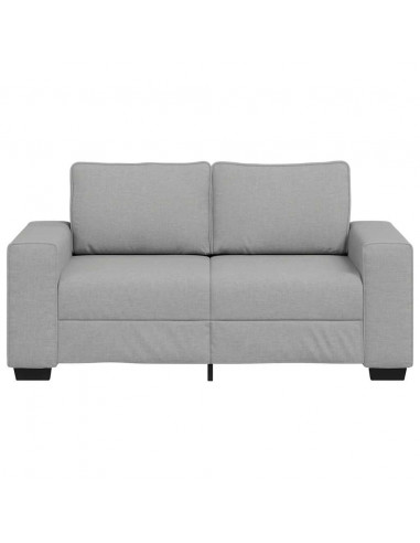 Divano a 2 Posti Grigio Nuvola 120 cm in Tessuto