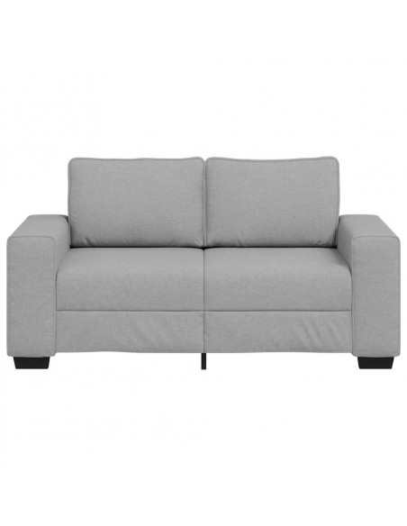 Divano a 2 Posti Grigio Nuvola 120 cm in Tessuto