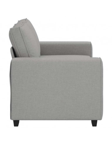 Divano a 2 Posti Grigio Nuvola 120 cm in Tessuto