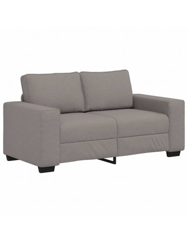 Divano a 2 Posti Tortora 120 cm in Tessuto