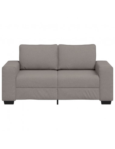 Divano a 2 Posti Tortora 120 cm in Tessuto