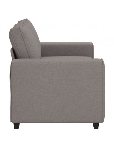 Divano a 2 Posti Tortora 120 cm in Tessuto