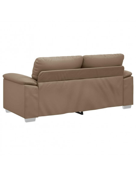 Divano a 2 Posti Cappuccino 140 cm in Similpelle