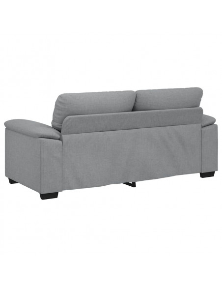 Divano a 2 Posti Grigio Chiaro 140 cm in Tessuto