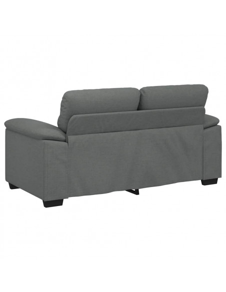 Divano a 2 Posti Grigio Scuro 120 cm in Tessuto