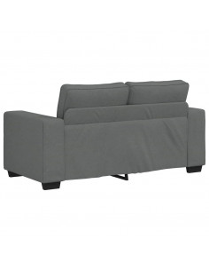Divano a 2 Posti Grigio Scuro 120 cm in Tessuto