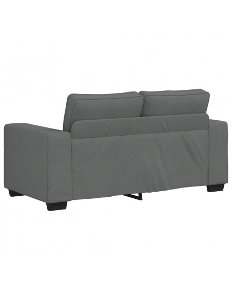 Divano a 2 Posti Grigio Scuro 120 cm in Tessuto