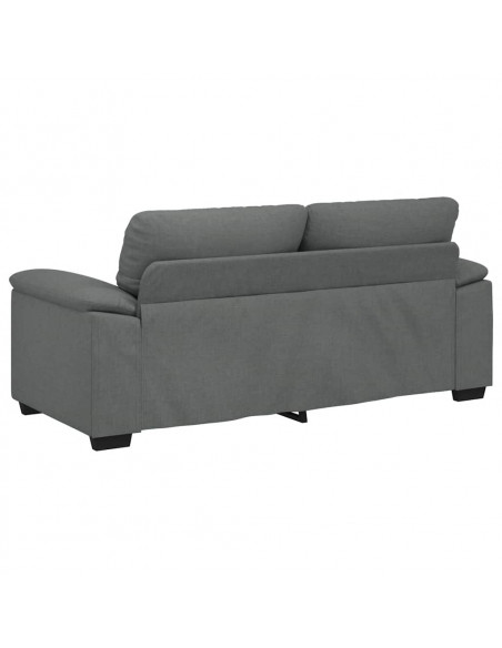 Divano a 2 Posti Grigio Scuro 140 cm in Tessuto
