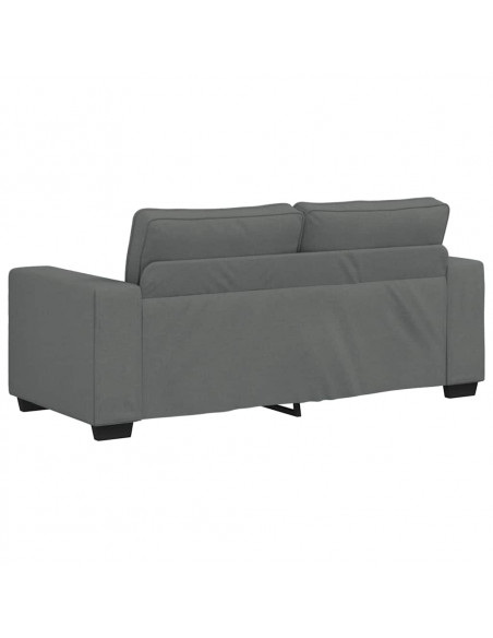 Divano a 2 Posti Grigio Scuro 140 cm in Tessuto