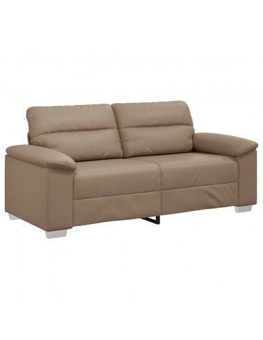 Divano a 2 Posti Cappuccino 140 cm in Similpelle