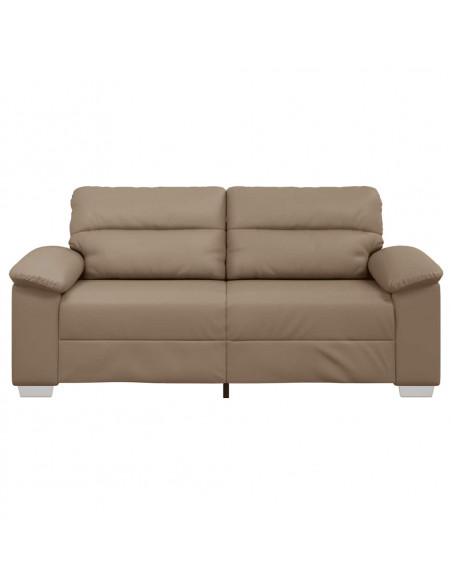 Divano a 2 Posti Cappuccino 140 cm in Similpelle
