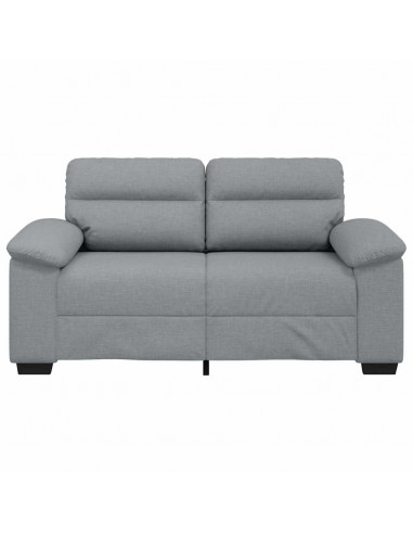 Divano a 2 Posti Grigio Chiaro 120 cm in Tessuto