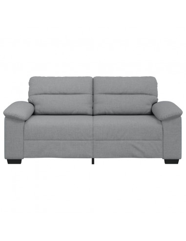 Divano a 2 Posti Grigio Chiaro 140 cm in Tessuto
