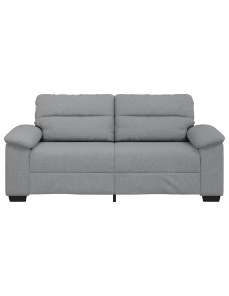 Divano a 2 Posti Grigio Chiaro 140 cm in Tessuto