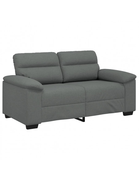 Divano a 2 Posti Grigio Scuro 120 cm in Tessuto