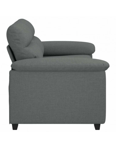 Divano a 2 Posti Grigio Scuro 120 cm in Tessuto