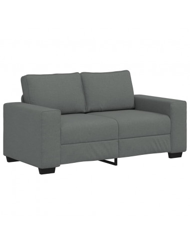 Divano a 2 Posti Grigio Scuro 120 cm in Tessuto