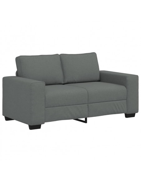 Divano a 2 Posti Grigio Scuro 120 cm in Tessuto