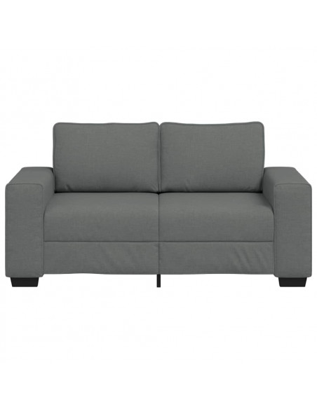 Divano a 2 Posti Grigio Scuro 120 cm in Tessuto
