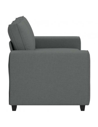 Divano a 2 Posti Grigio Scuro 120 cm in Tessuto