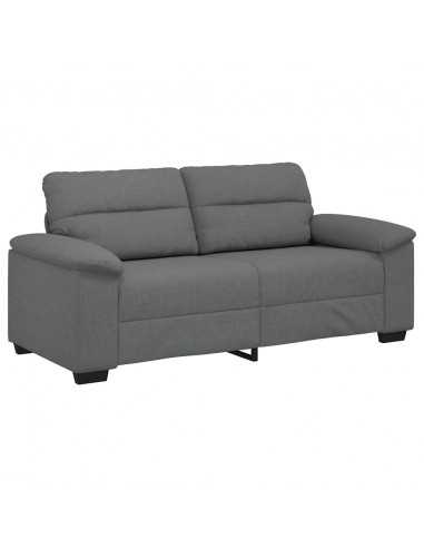 Divano a 2 Posti Grigio Scuro 140 cm in Tessuto