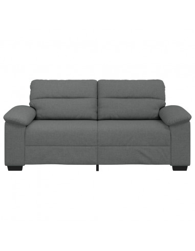 Divano a 2 Posti Grigio Scuro 140 cm in Tessuto