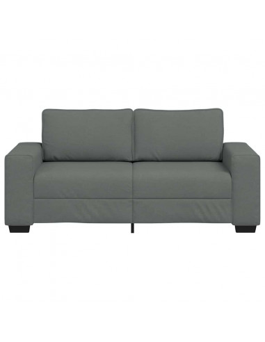Divano a 2 Posti Grigio Scuro 140 cm in Tessuto