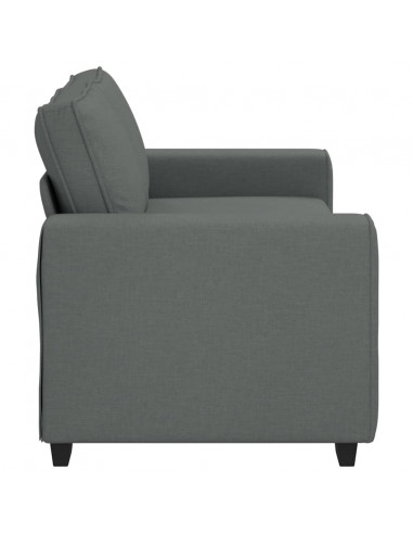 Divano a 2 Posti Grigio Scuro 140 cm in Tessuto